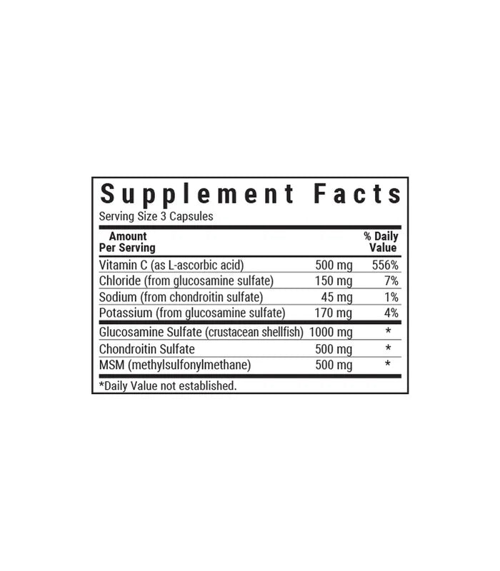 BLUEBONNET NUTRITION GLUCOSAMINE CHONDROITIN & MSM 180 CAPS