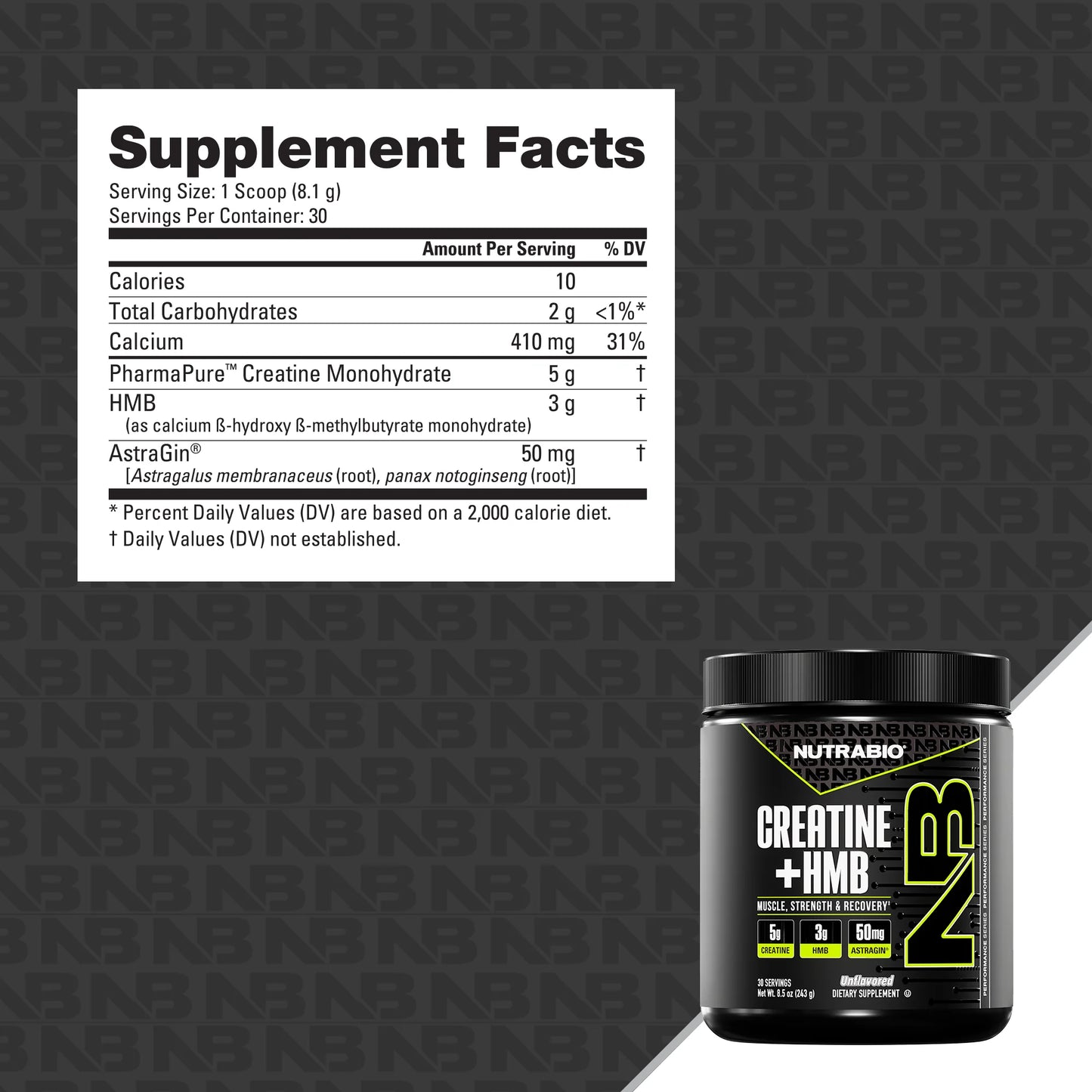 NUTRABIO CREATINE + HMB