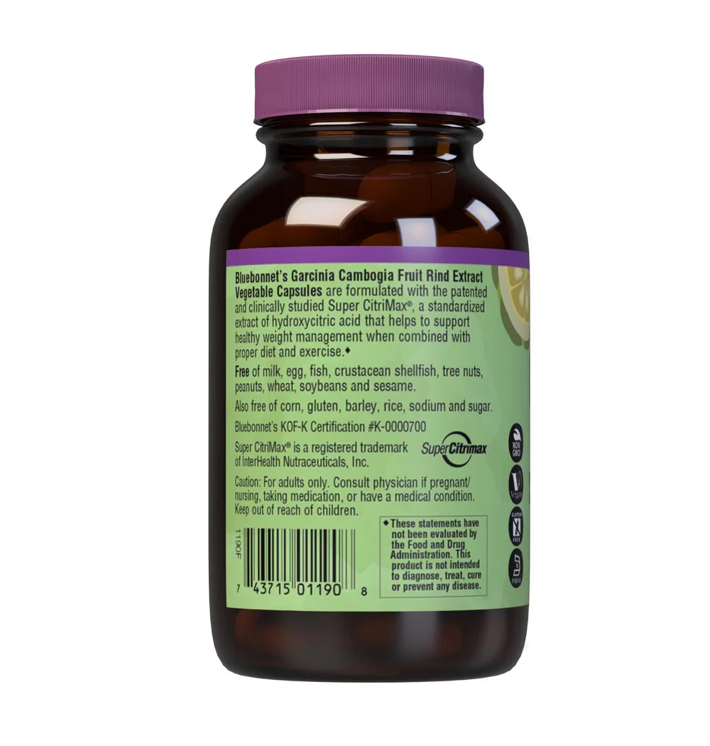 BLUEBONNET NUTRITION GARCINIA CAMBOGIA FRUIT RIND EXTRACT