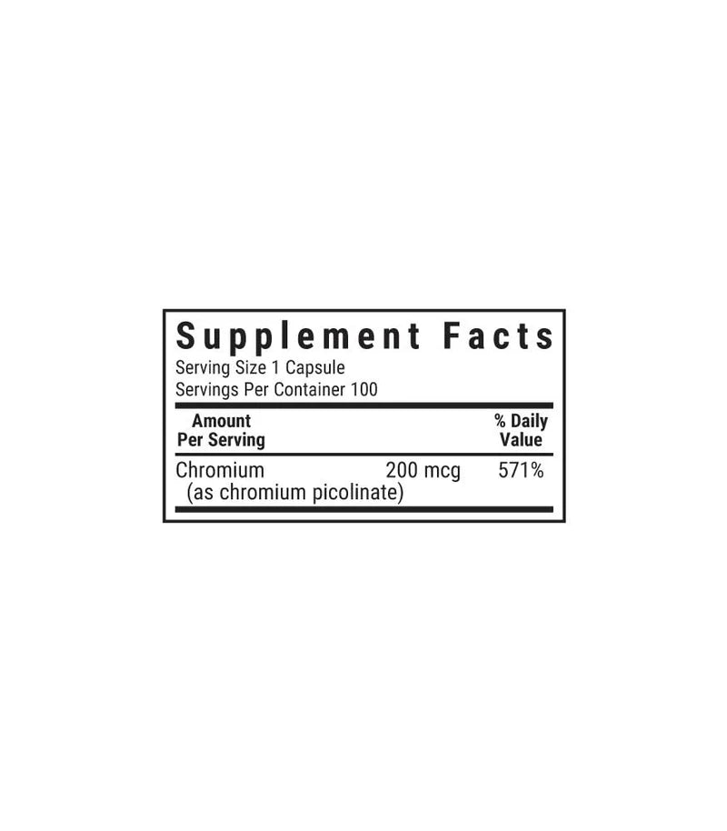 BLUEBONNET NUTRITION CHROMIUM PICOLINATE 200 MCG