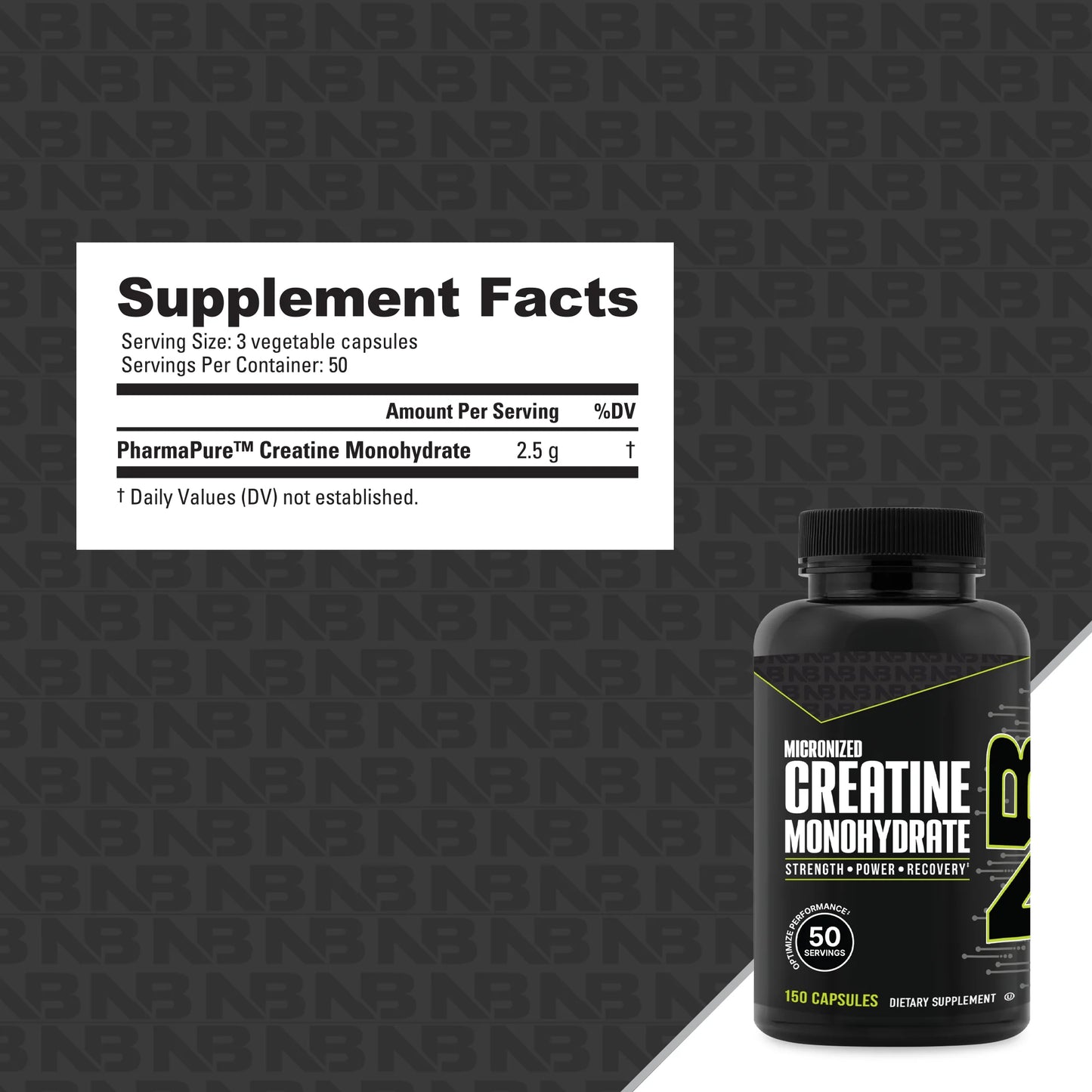 NUTRABIO CREATINE MONOHYDRATE 150 CAPS