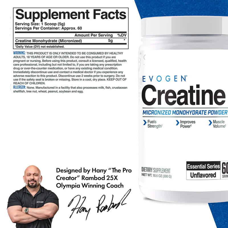 EVOGEN CREATINE MONOHYDRATE 60 SERV (IN STORE ONLY)