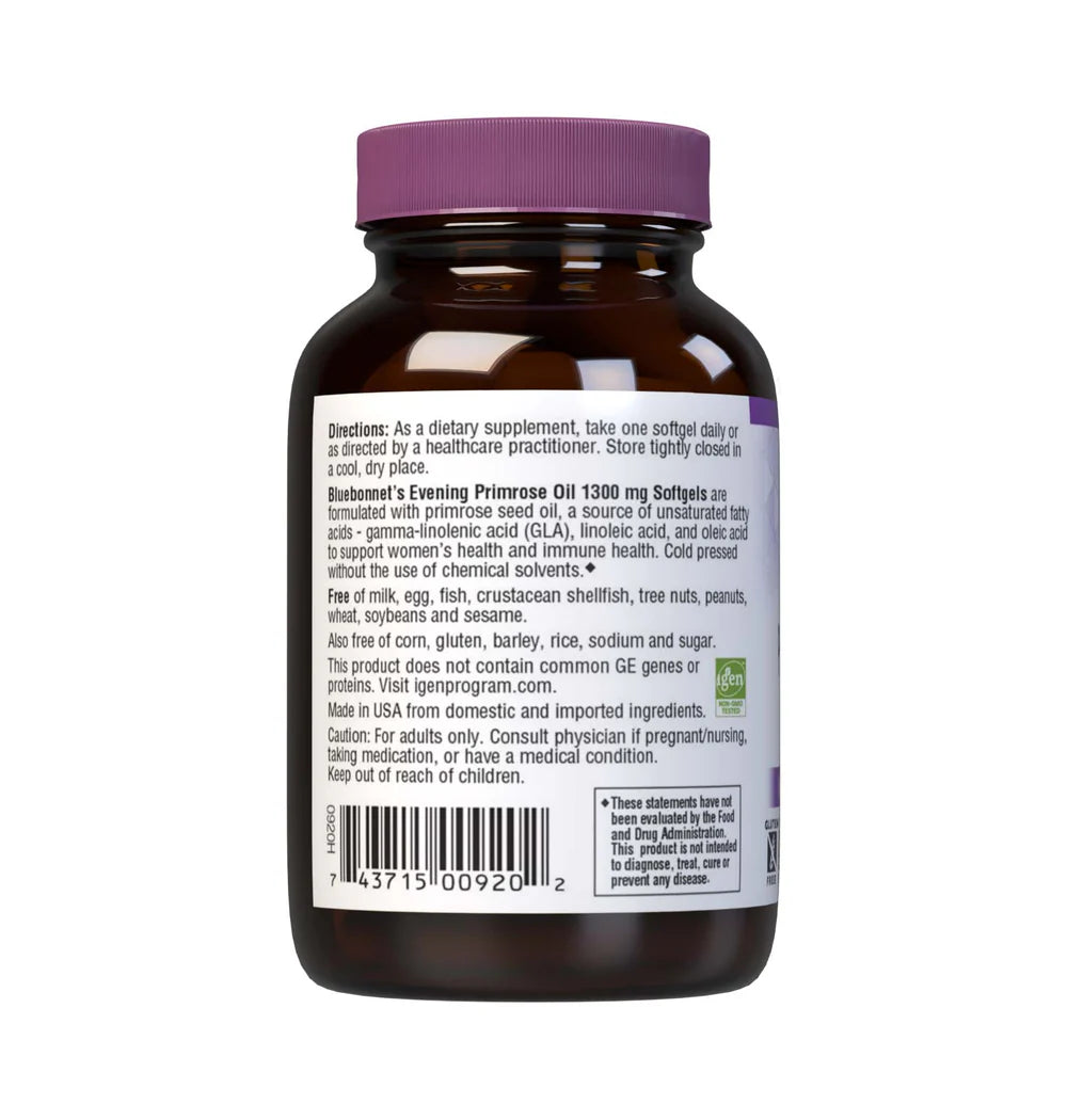BLUEBONNET NUTRITION EVENING PRIMROSE OIL 1300 MG 30 CAPS
