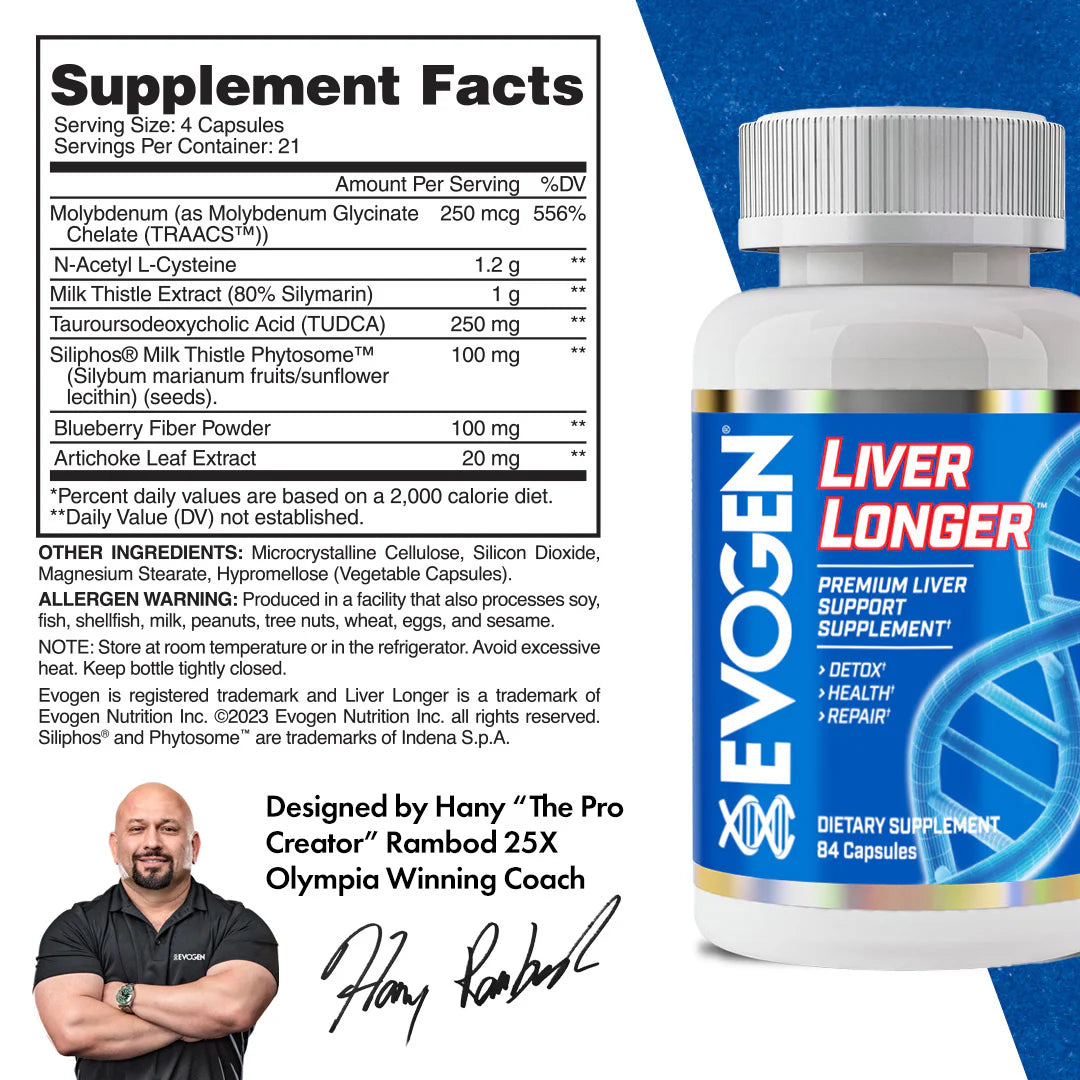 EVOGEN LIVER LONGER 84 CAPSULES (IN STORE ONLY)