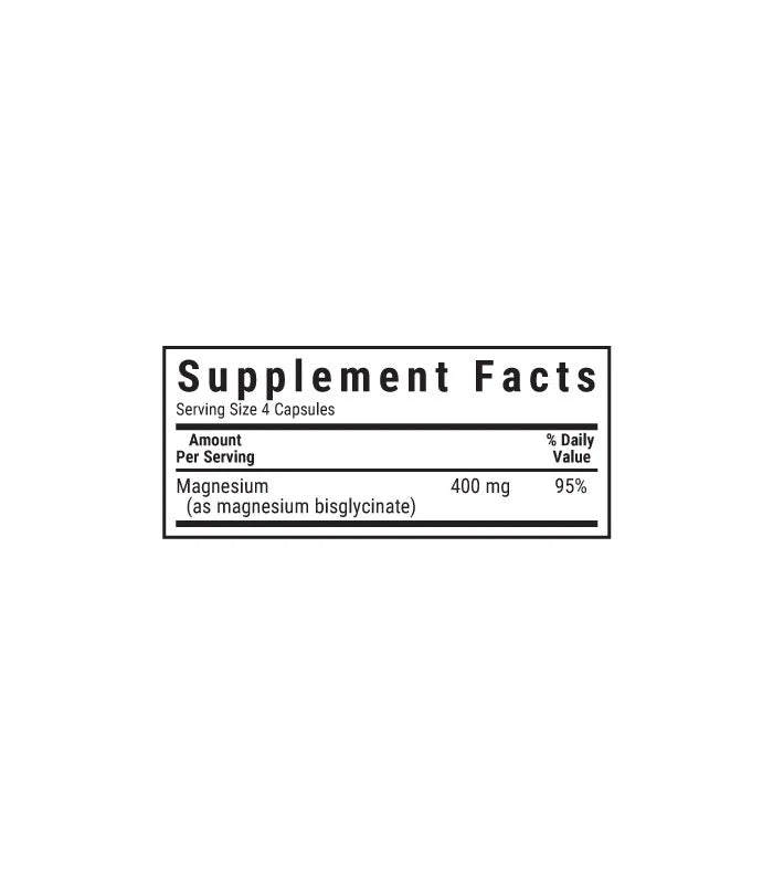 BLUEBONNET NUTRITION MAGNESIUM GLYCINATE 400MG 60 CAPS