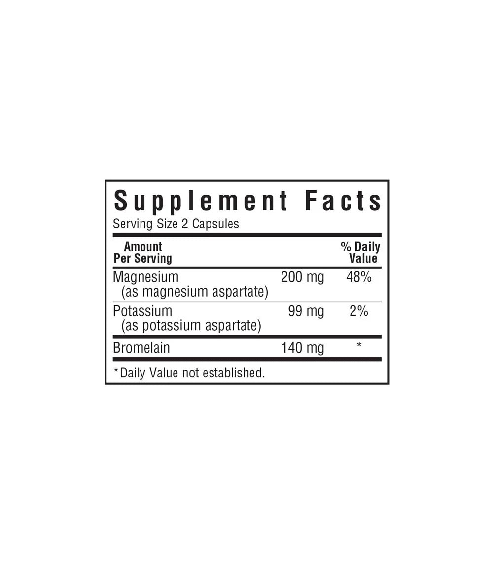 BLUEBONNET NUTRITION MAGNESIUM, POTASSIUM, BROMELAIN