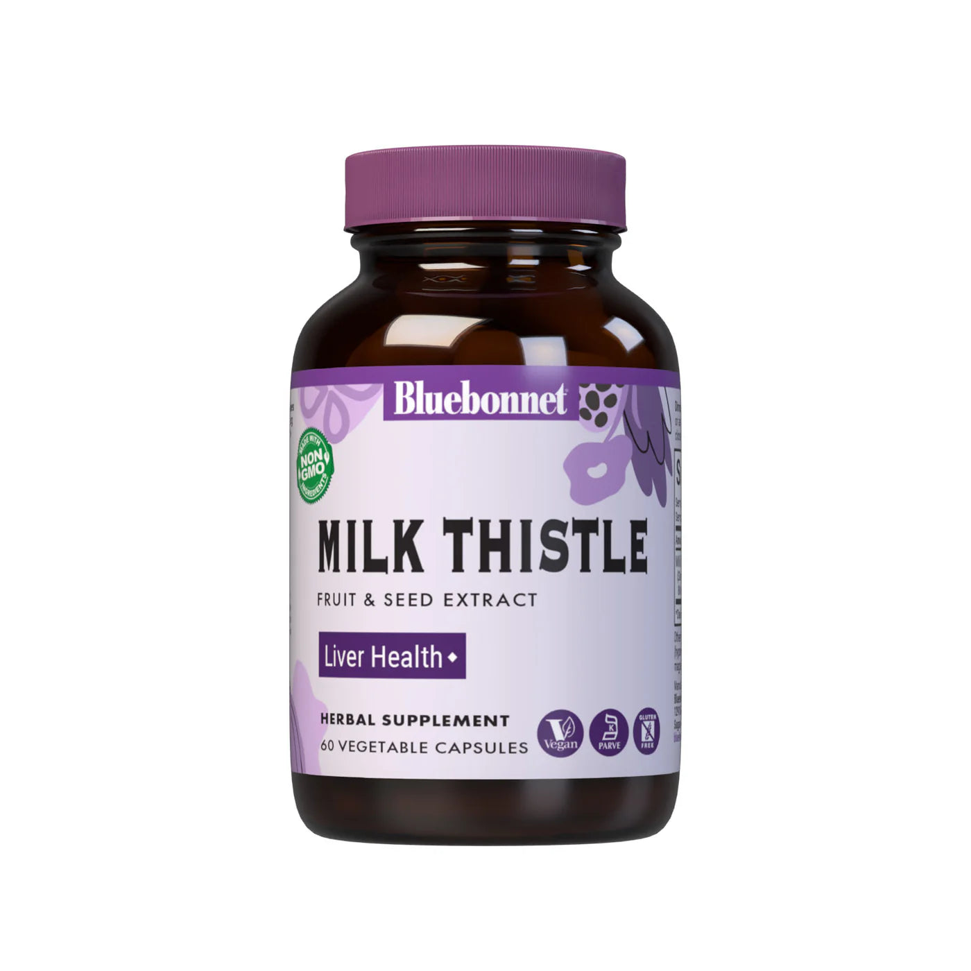 BLUEBONNET NUTRITION MILK THISTLE FRUIT & SEED EXTRACT 60 CAPS