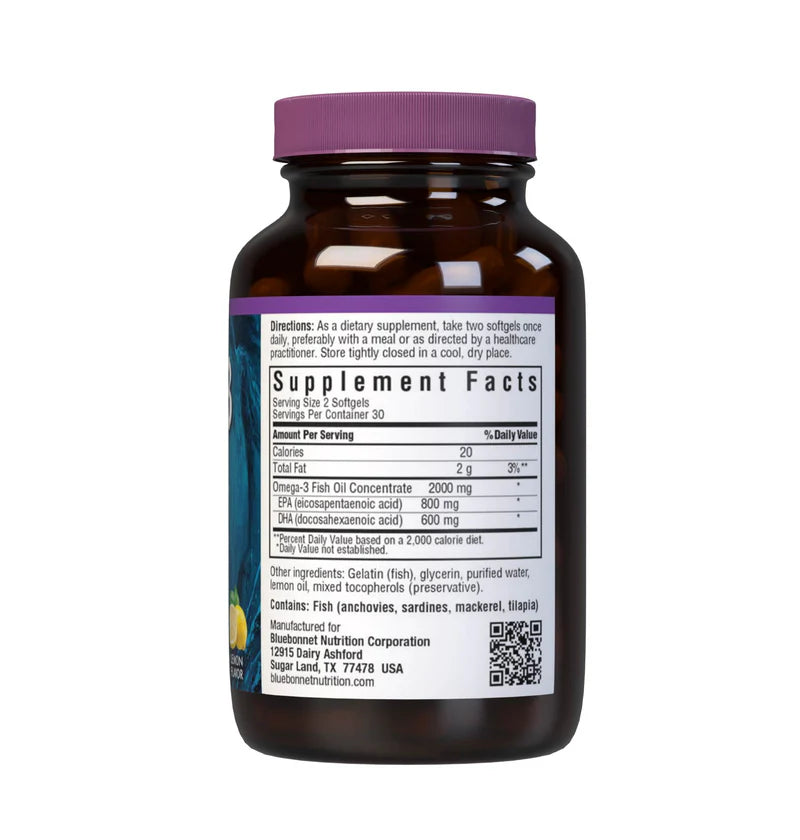 BLUEBONNET NUTRITION OMEGA-3 HEART FORMULA 60 CAPS
