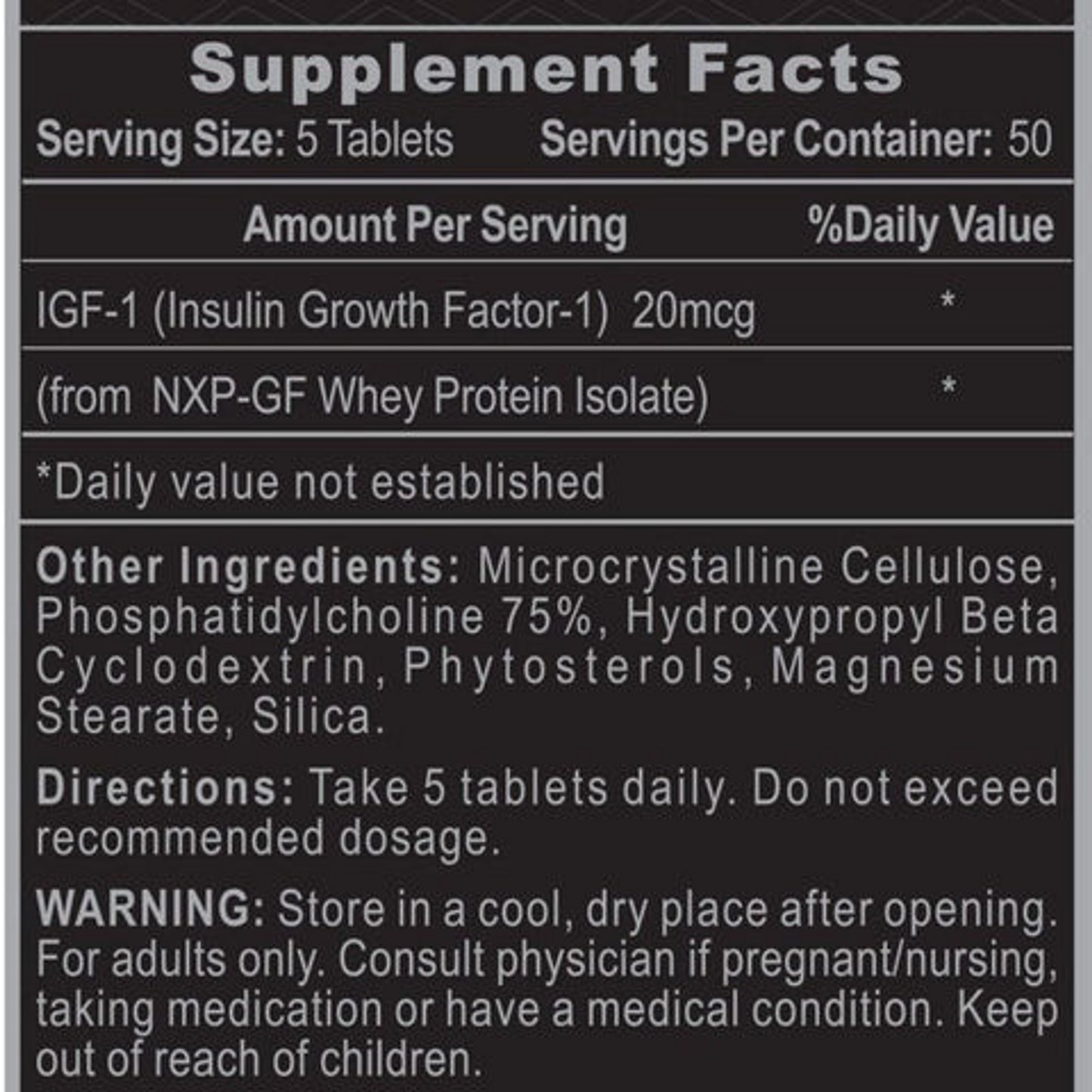 HI-TECH PHARMACEUTICALS PRO IGF-1