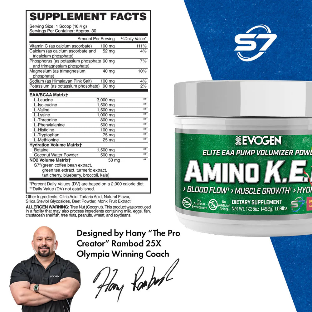 EVOGEN AMINO K.E.M EAA NATURALLY SWEETENED (IN STORE ONLY)