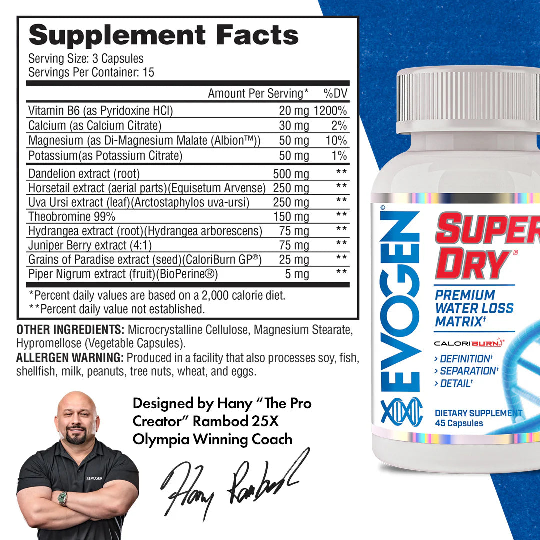 EVOGEN SUPER DRY 45 CAPS (IN STORE ONLY)