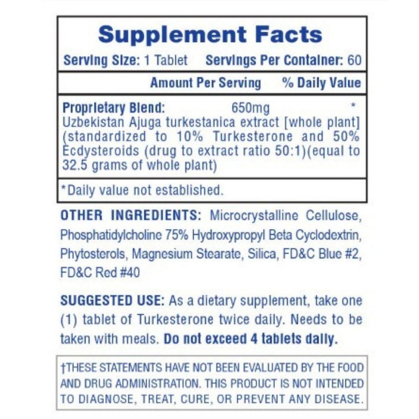 HI-TECH PHARMACEUTICALS TURKESTERONE 650