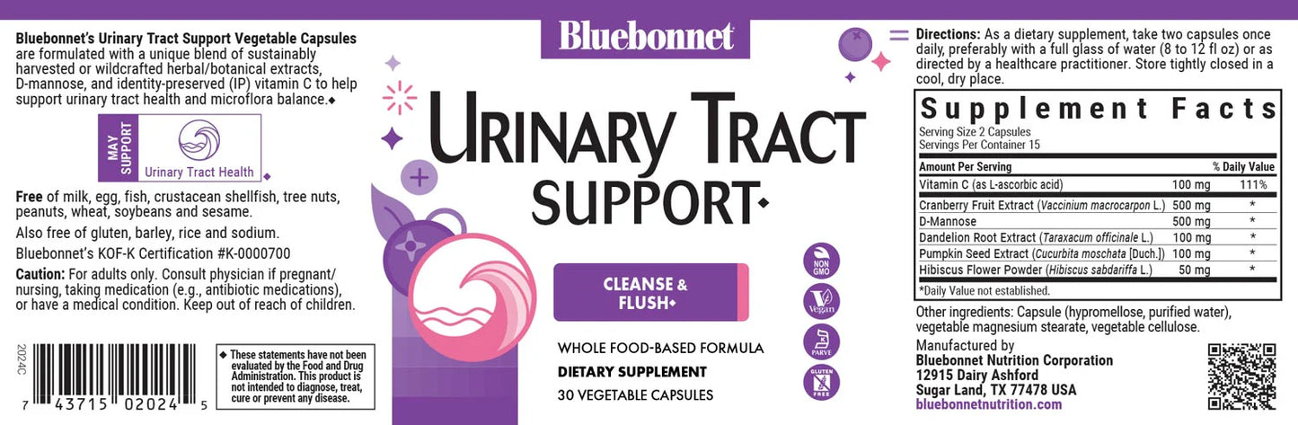 BLUEBONNET NUTRITION URINARY TRACT SUPPORT 30 CAPS