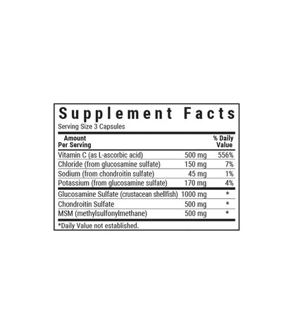 BLUEBONNET NUTRITION GLUCOSAMINE CHONDROITIN & MSM 180 CAPS