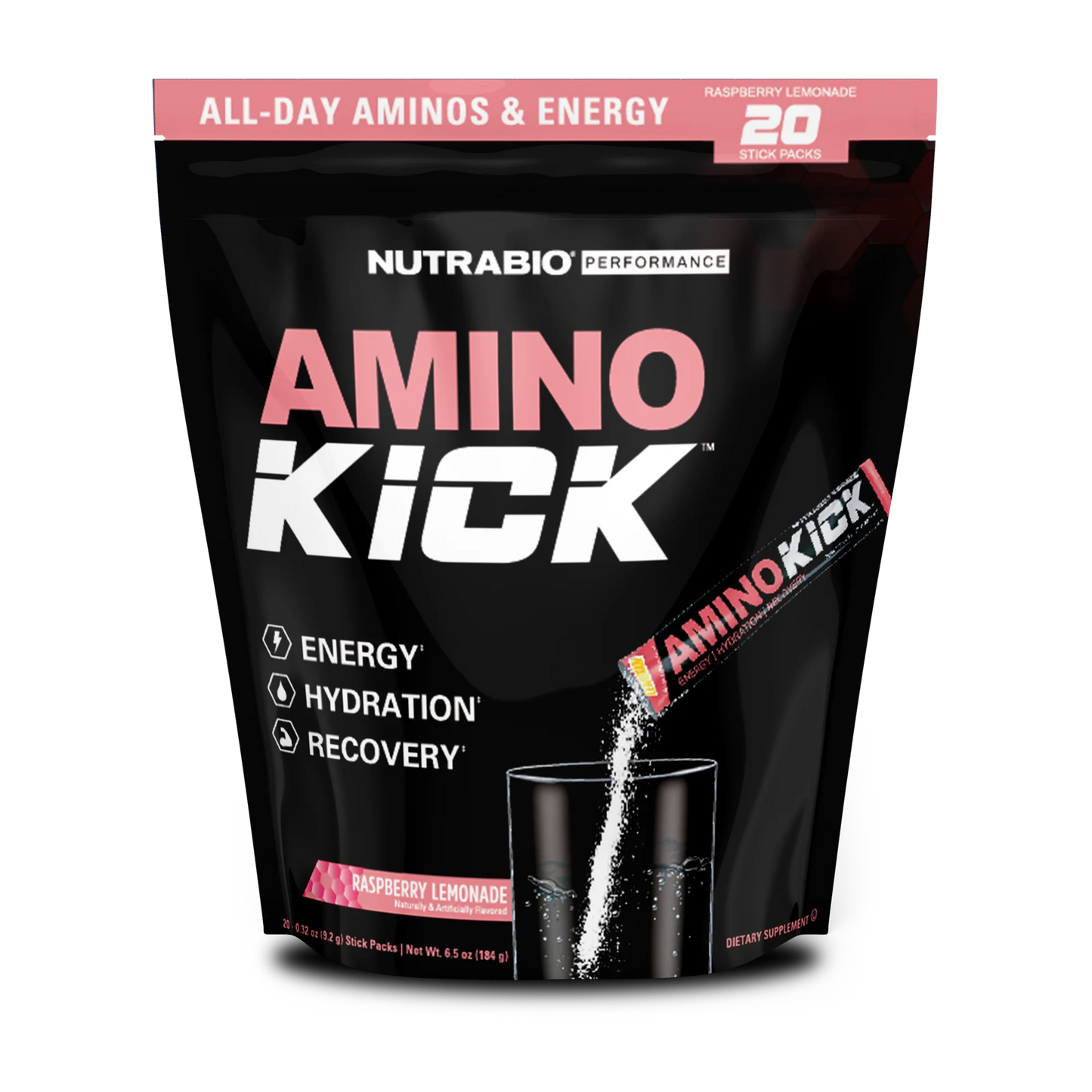 NUTRABIO AMINO KICK - 20 SERVING BAG