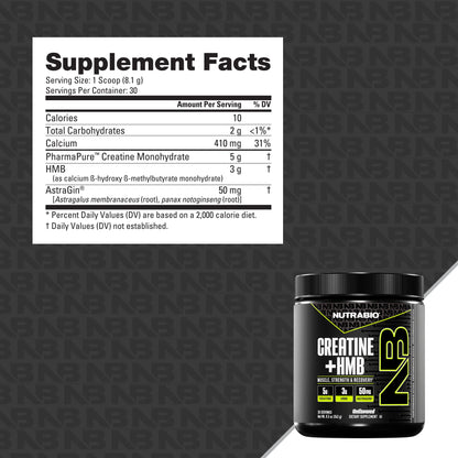 NUTRABIO CREATINE + HMB