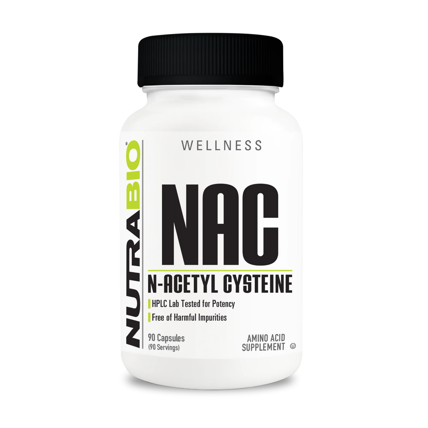 NUTRABIO NAC N-ACETYL CYSTEINE 90 CAPS 600MG