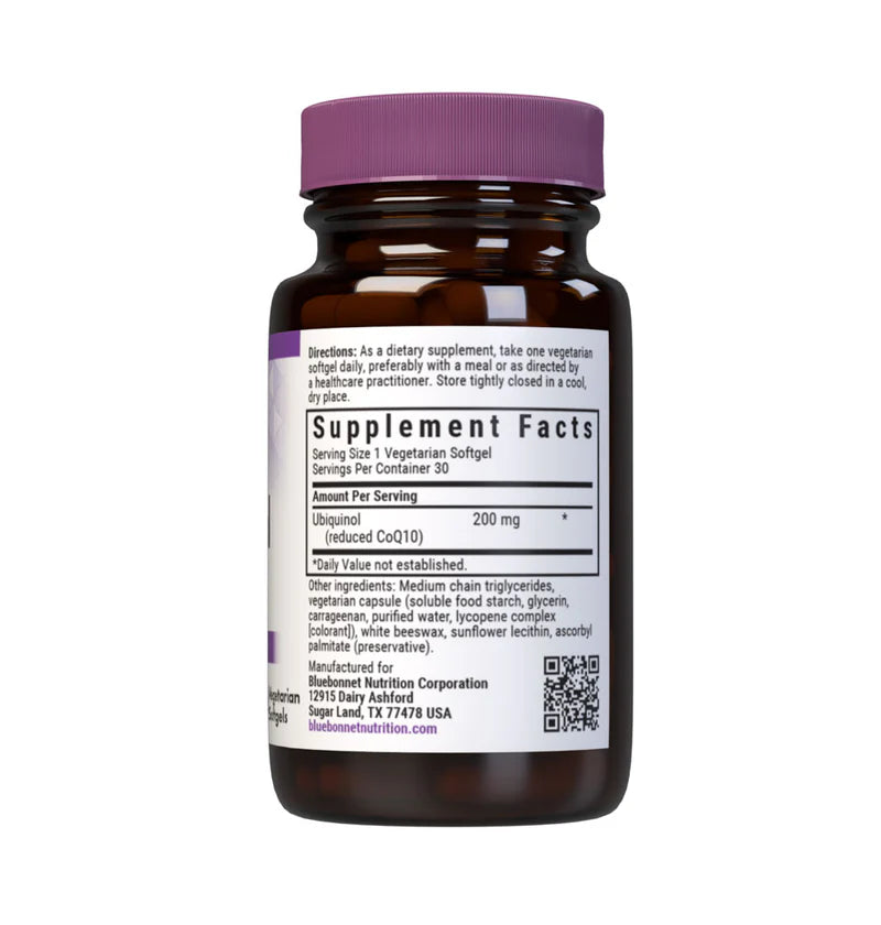 BLUEBONNET NUTRITION CELLULAR ACTIVE COQ10 UBIQUINOL 200 MG