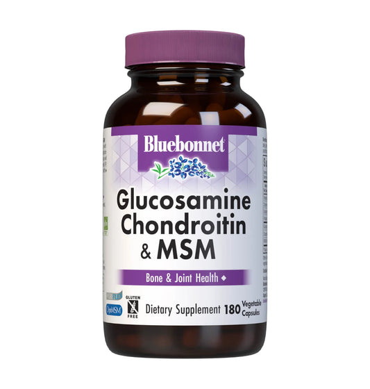BLUEBONNET NUTRITION GLUCOSAMINE CHONDROITIN & MSM 180 CAPS