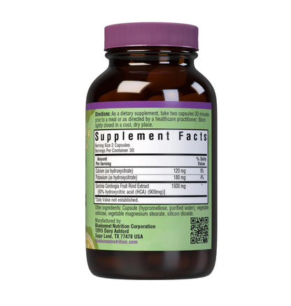 BLUEBONNET NUTRITION GARCINIA CAMBOGIA FRUIT RIND EXTRACT
