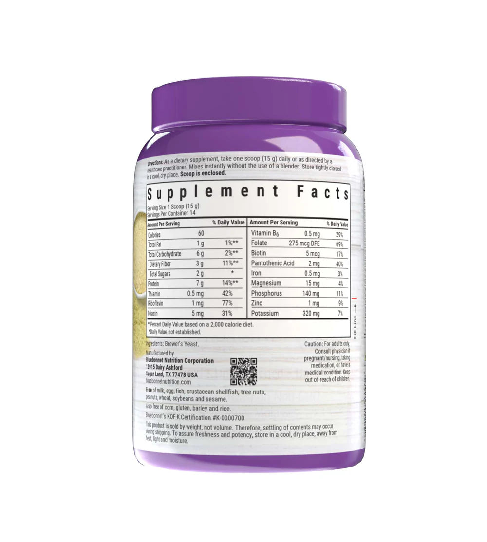 BLUEBONNET NUTRITION BREWER'S YEAST FLAKES 7.4oz