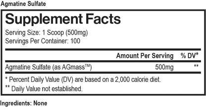 MAX MUSCLE AGMATINE SULFATE 50 GRAMS