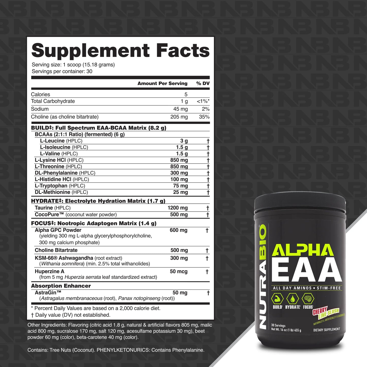 NUTRABIO ALPHA EAA 30/SRV