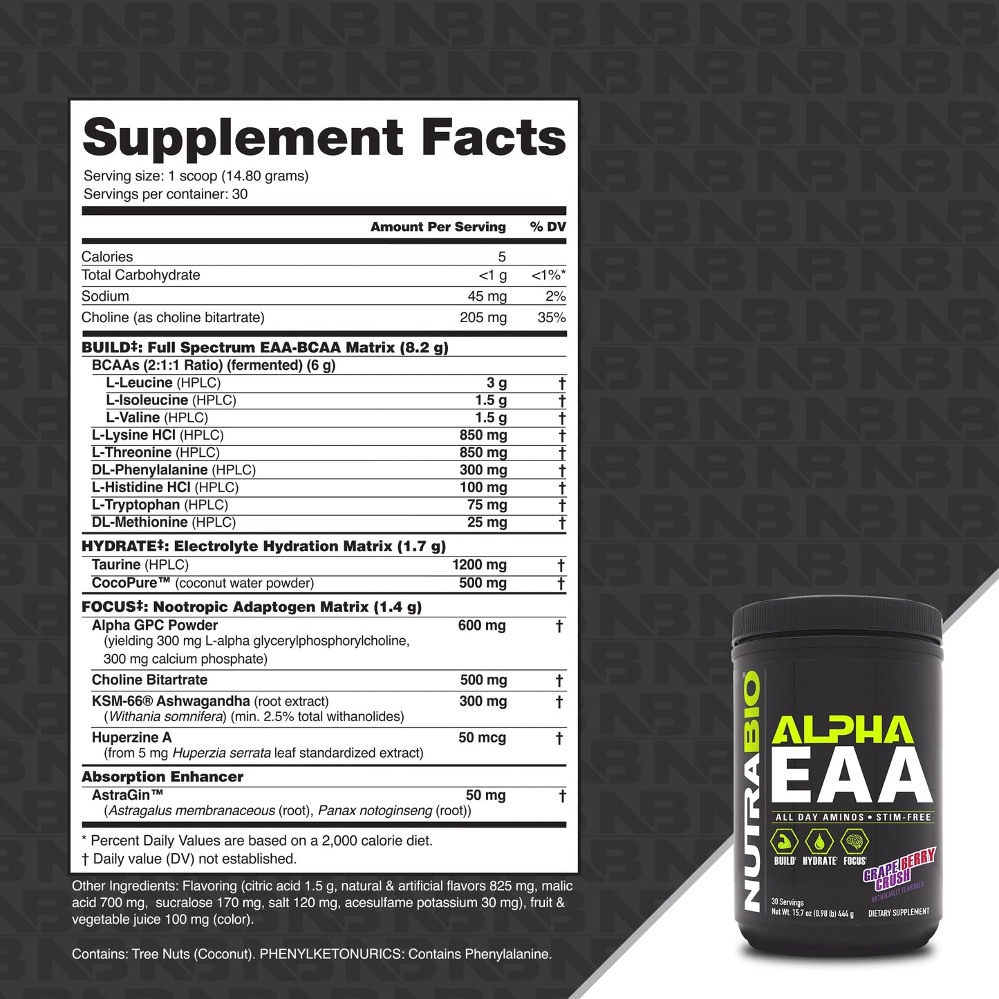 NUTRABIO ALPHA EAA 30/SRV