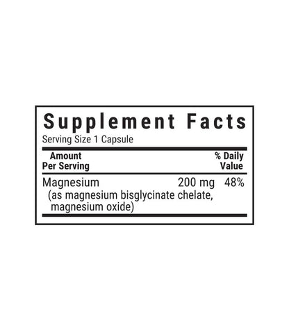 BLUEBONNET NUTRITION BUFFERED CHELATED MAGNESIUM 200MG 60CAPS