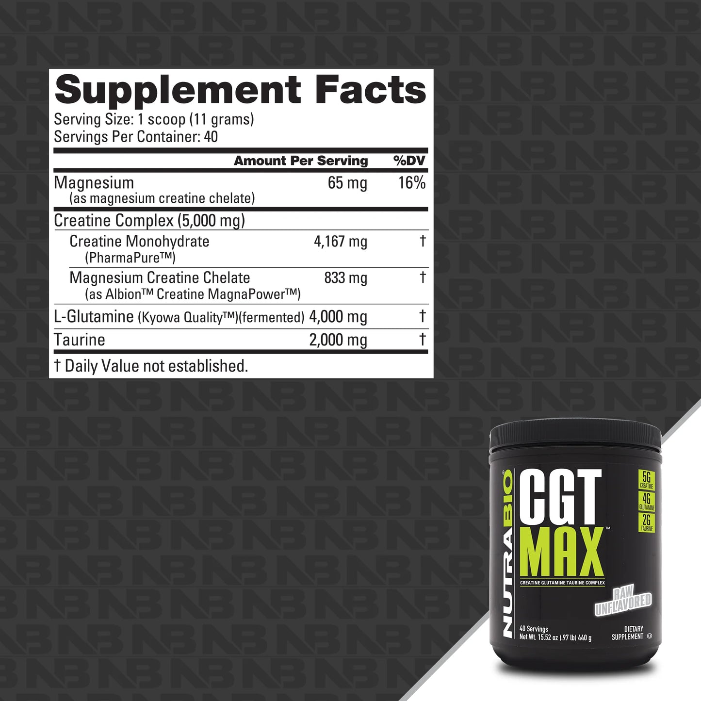NUTRABIO CGT-MAX POWDER