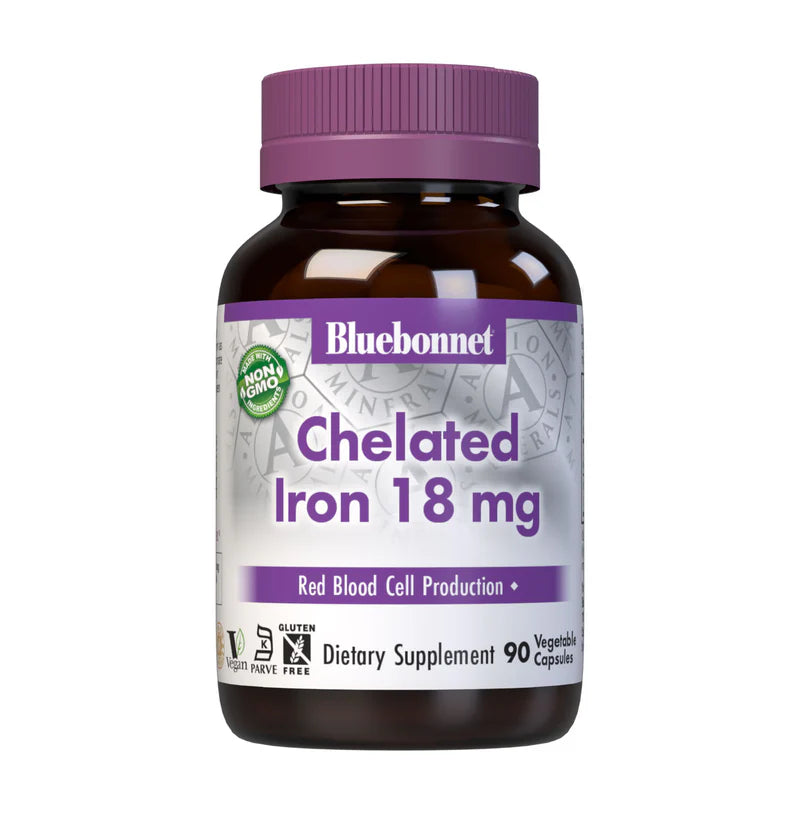 BLUEBONNET NUTRITION CHELATED IRON 18MG 90CAPS
