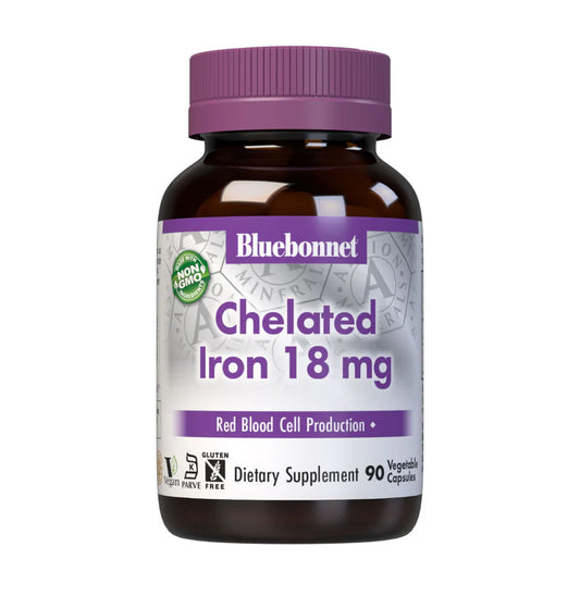 BLUEBONNET NUTRITION CHELATED IRON 18MG 90CAPS