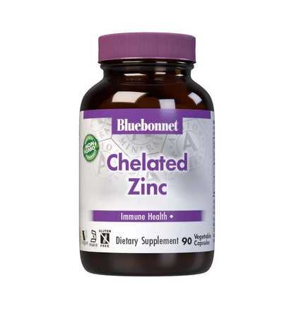 BLUEBONNET NUTRITION CHELATED ZINC 30MG 90 CAPS