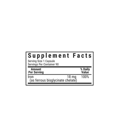 BLUEBONNET NUTRITION CHELATED IRON 18MG 90CAPS
