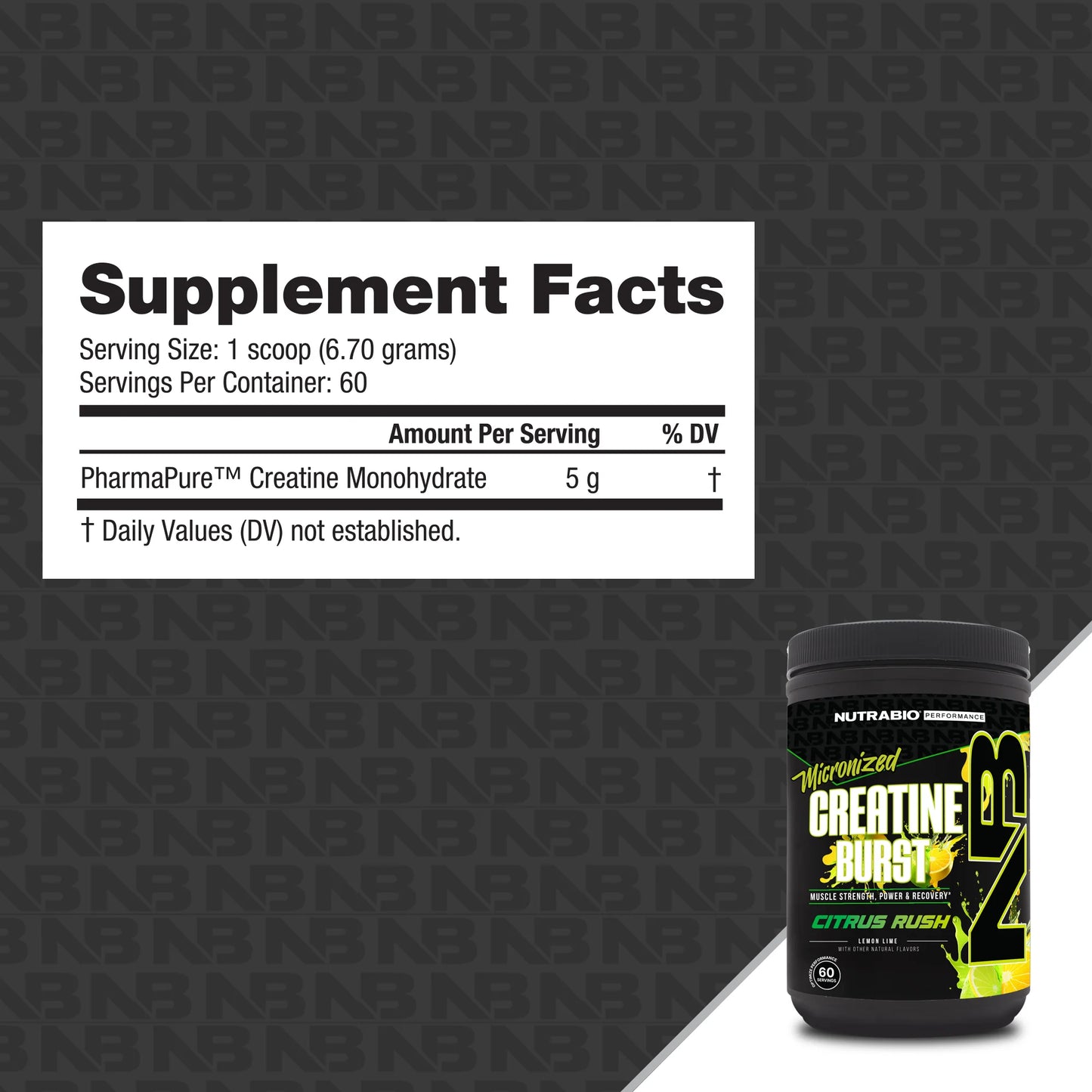 NUTRABIO CREATINE BURST