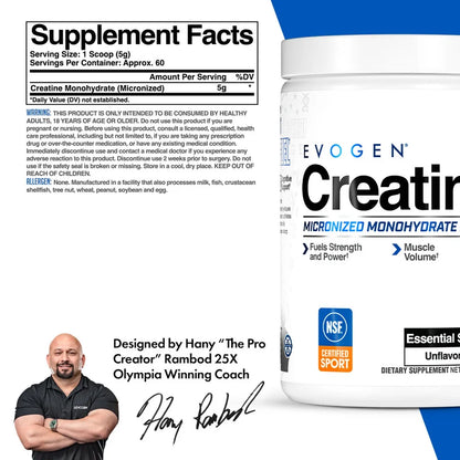 EVOGEN CREATINE MONOHYDRATE 60 SERV (IN STORE ONLY)