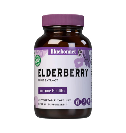 BLUEBONNET NUTRITION ELDERBERRY FRUIT EXTRACT 60 CAPS