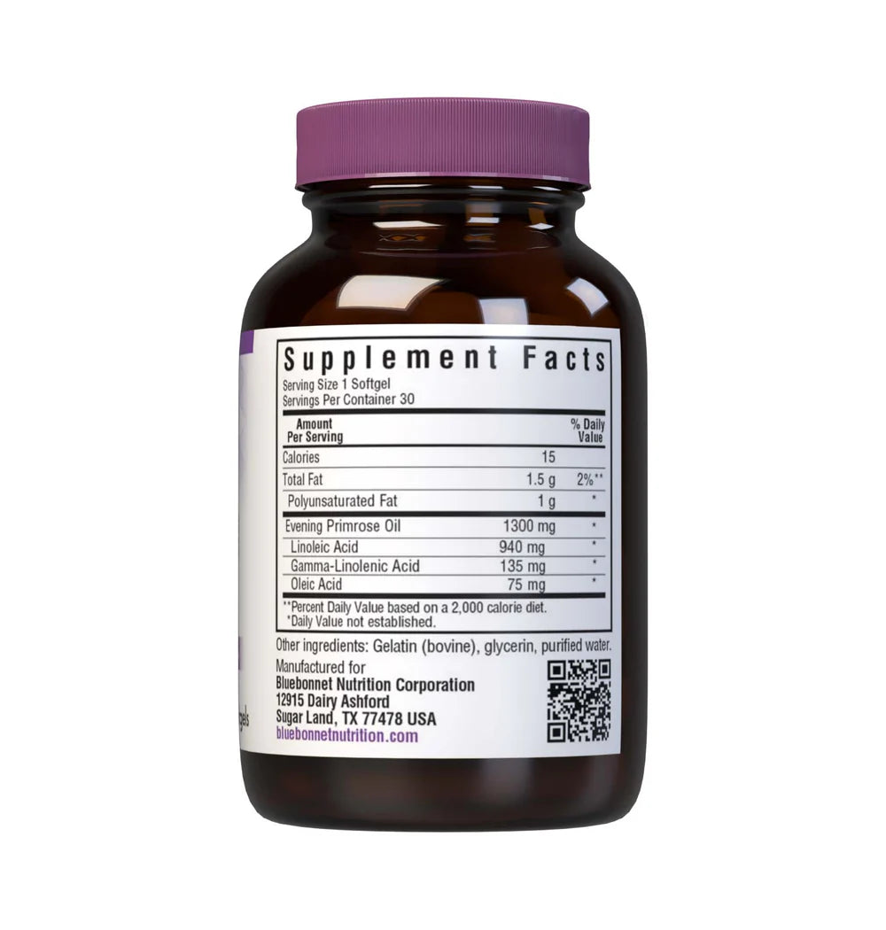 BLUEBONNET NUTRITION EVENING PRIMROSE OIL 1300 MG 30 CAPS
