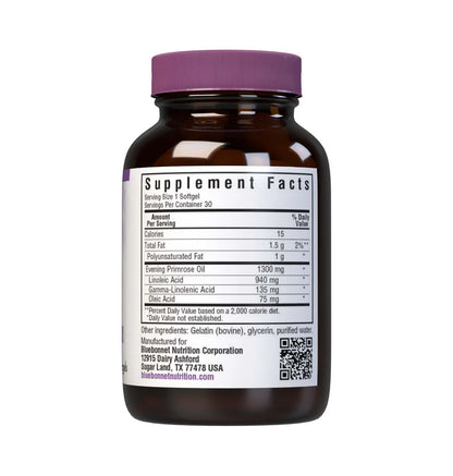 BLUEBONNET NUTRITION EVENING PRIMROSE OIL 1300 MG 30 CAPS