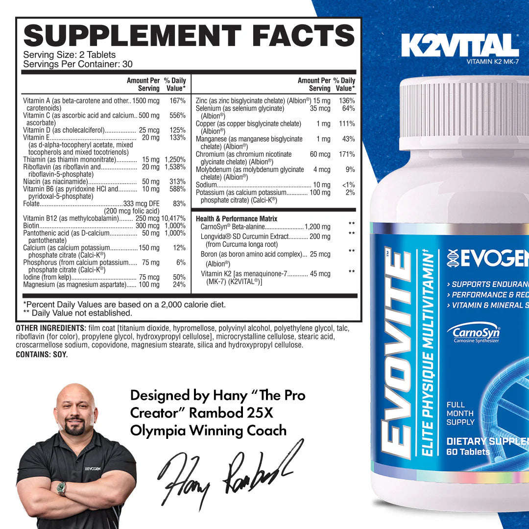 EVOGEN EVOVITE MULTI VITAMIN (IN STORE ONLY)