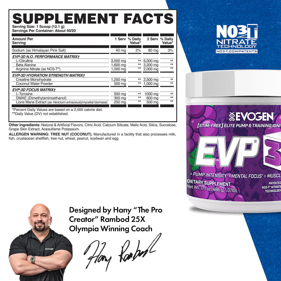 EVOGEN EVP 3D STIM-FREE (IN STORE ONLY)