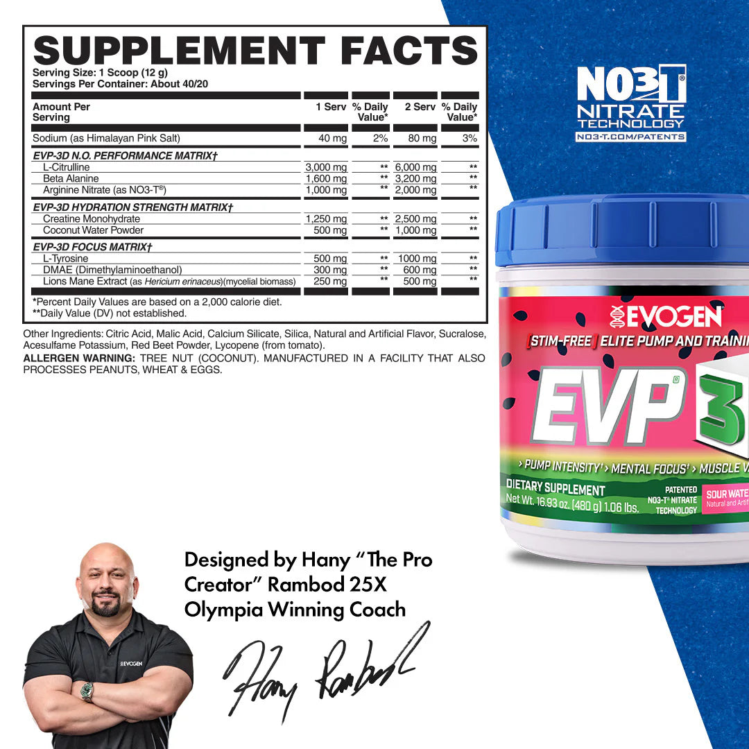EVOGEN EVP 3D STIM-FREE (IN STORE ONLY)