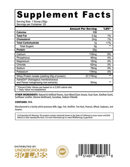 PANDA SUPPLEMENTS FUEL-ISO PREMIUM PROTEIN