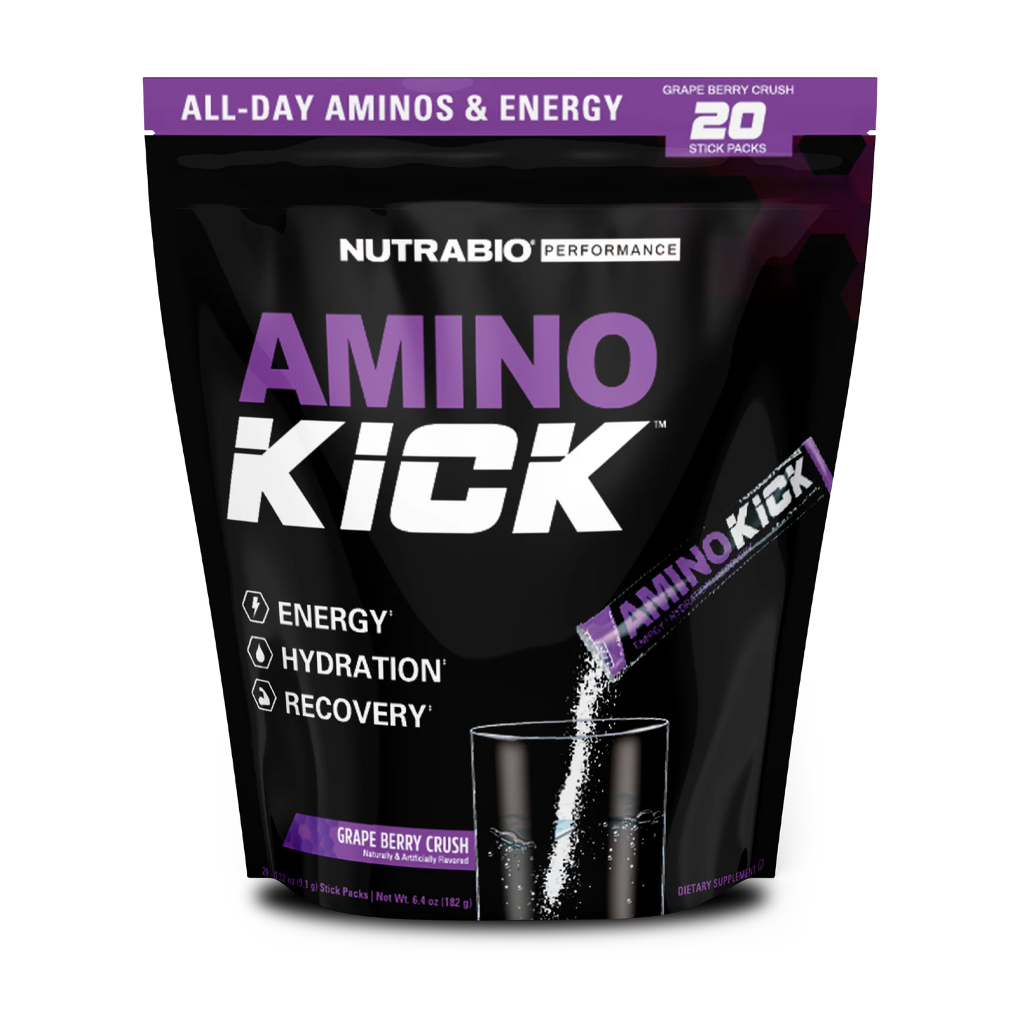 NUTRABIO AMINO KICK - 20 SERVING BAG