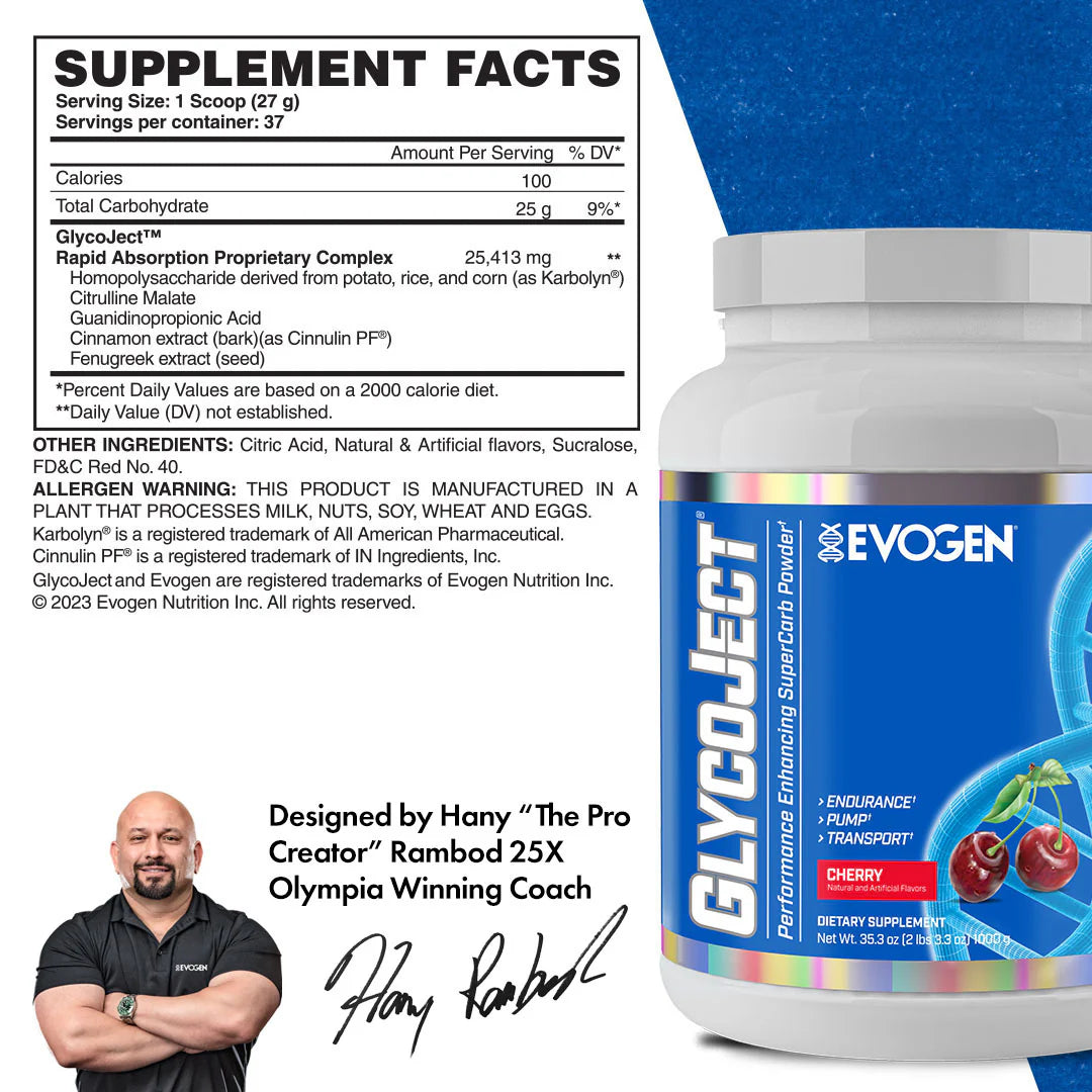 EVOGEN GLYCOJECT SUPER CARB (IN STORE ONLY)
