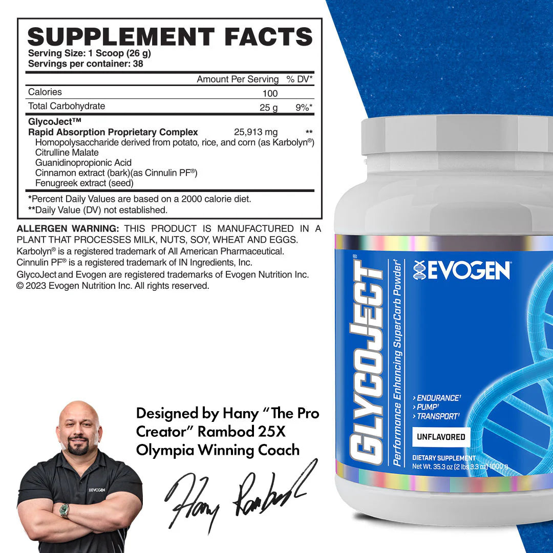 EVOGEN GLYCOJECT SUPER CARB (IN STORE ONLY)
