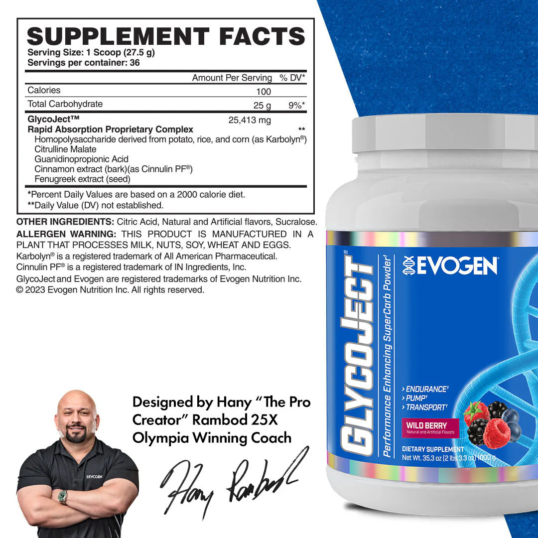 EVOGEN GLYCOJECT SUPER CARB (IN STORE ONLY)