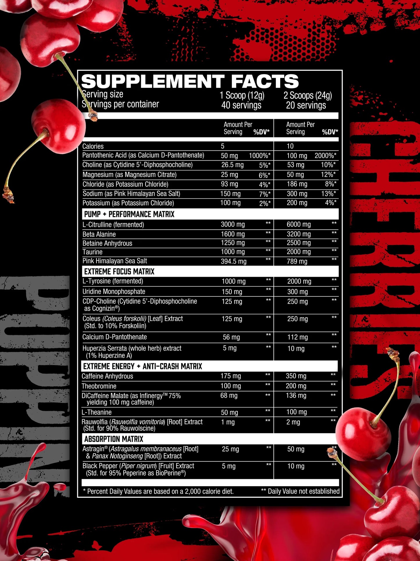 HOSSTILE HOSSTILITY AMPED HIGH STIM PRE-WORKOUT