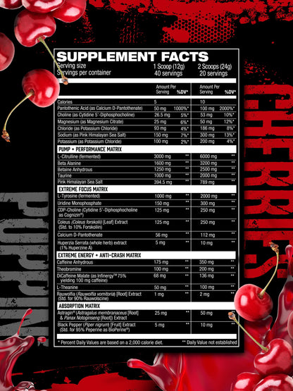 HOSSTILE HOSSTILITY AMPED HIGH STIM PRE-WORKOUT