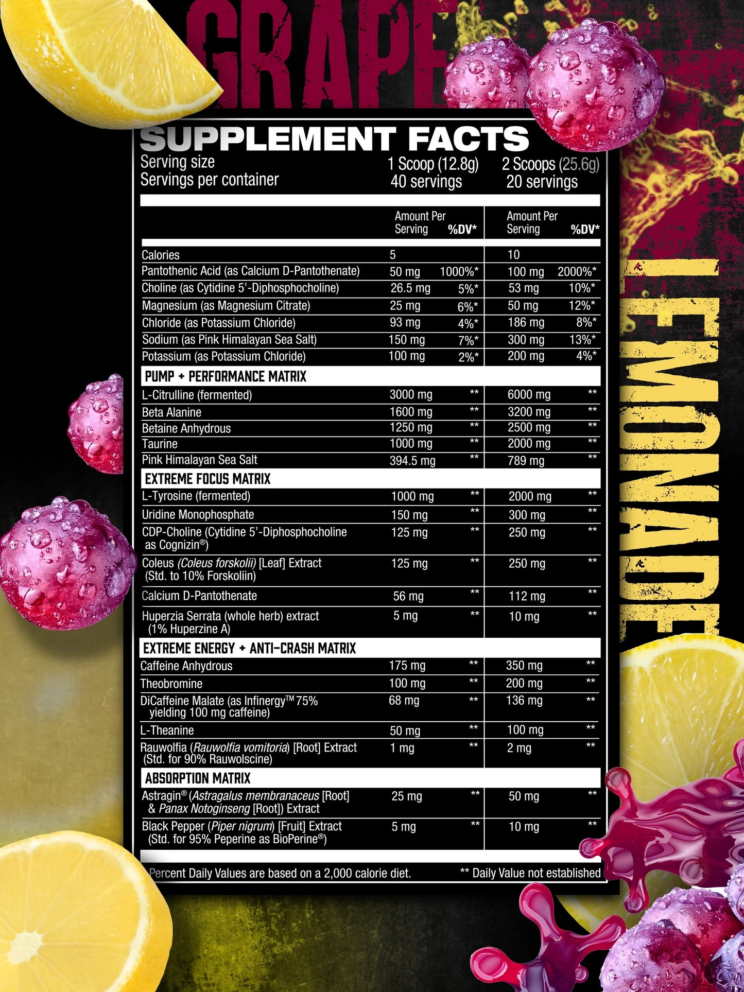 HOSSTILE HOSSTILITY AMPED HIGH STIM PRE-WORKOUT